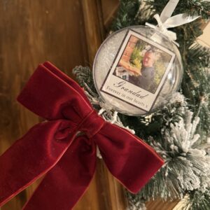 Personalised Photo Bauble Memorial
